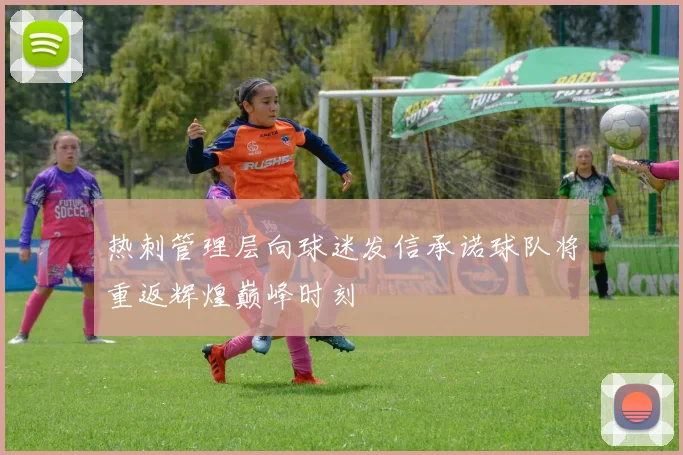 热刺管理层向球迷发信承诺球队将重返辉煌巅峰时刻